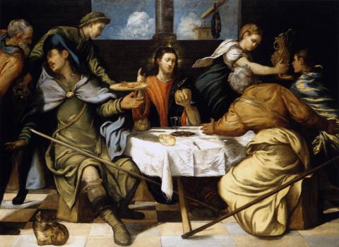 Tintoretto: The Supper at Emmaus - Vacsora Emmausznál